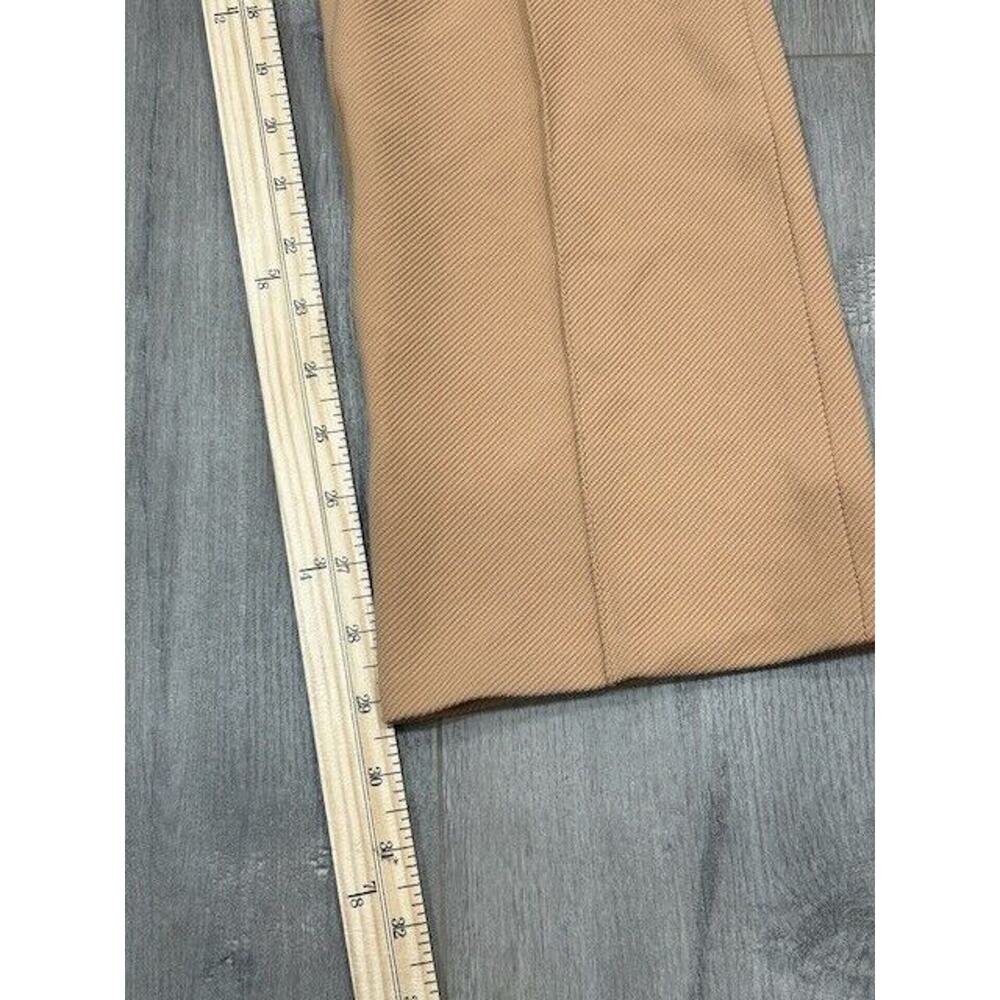 Diane Von Furstenberg Womens Dezzie Bootcut Pants Pleated Career Tan Size 12 - Picture 10 of 10